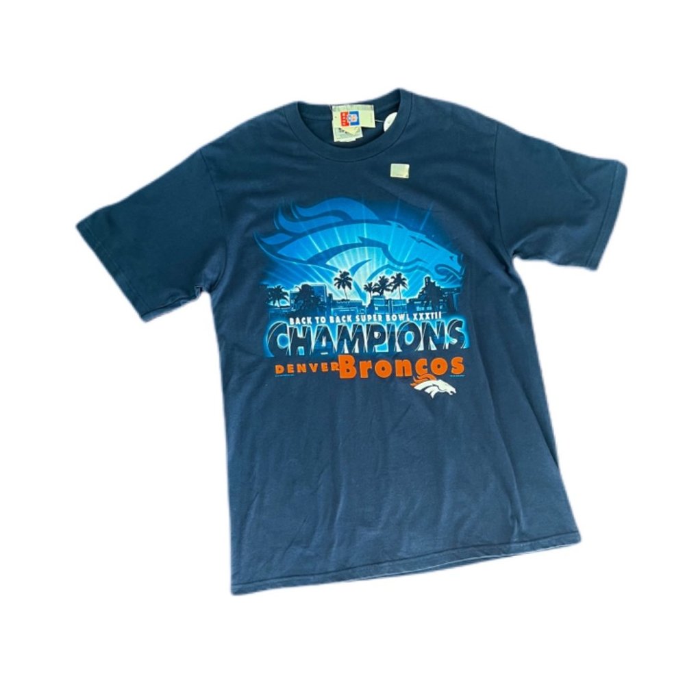 Vintage NWT Super Bowl XXXIII Denver Broncos T-Shirt | Size Large